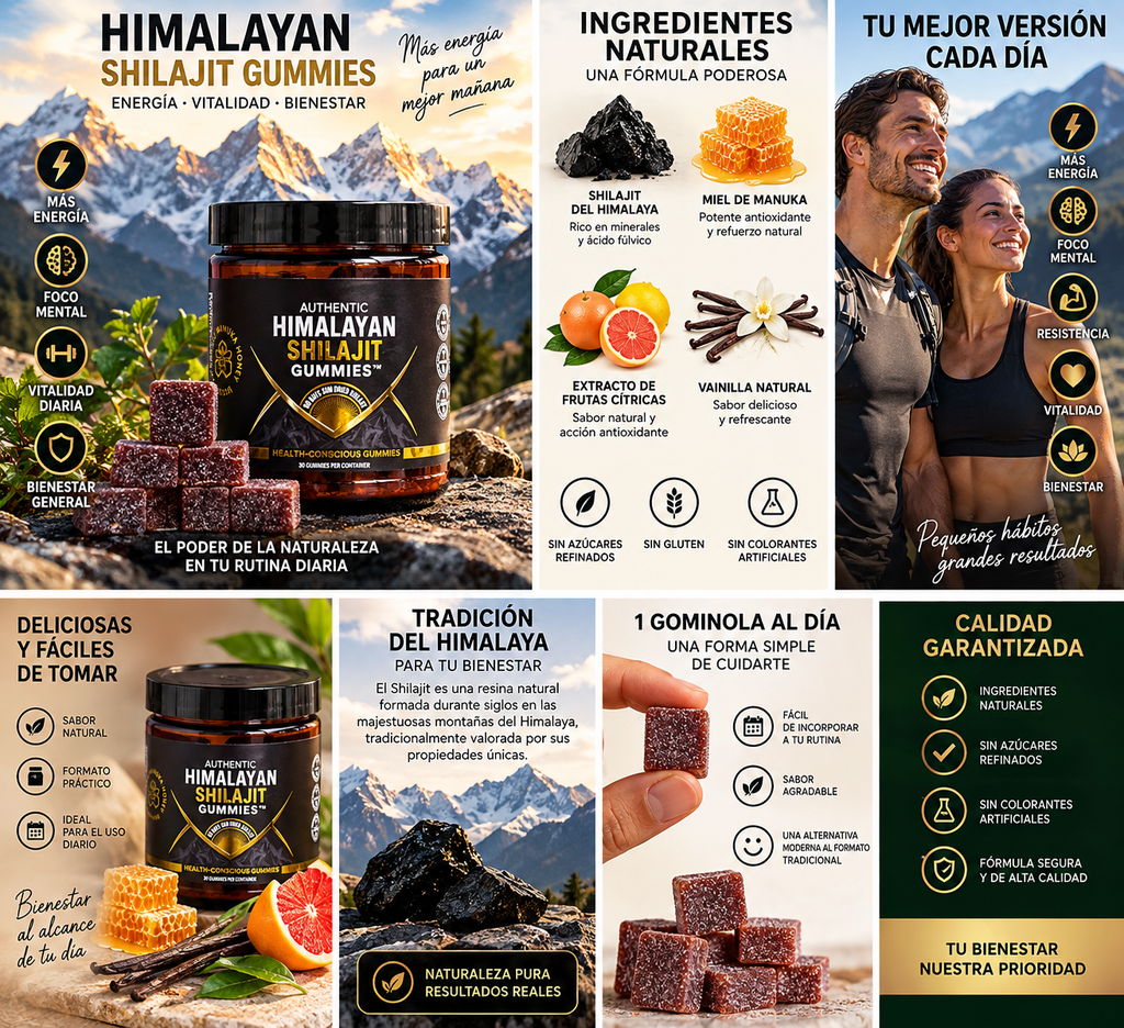 Himalayan Shilajit Gummies – Energía, Vitalidad y Bienestar