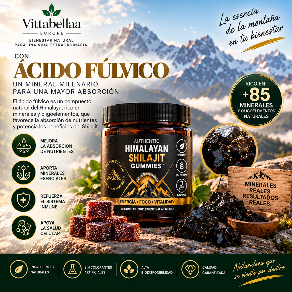 Himalayan Shilajit Gummies – Energía, Vitalidad y Bienestar