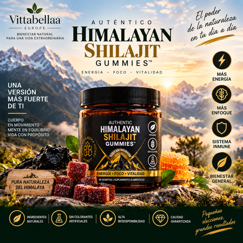 Himalayan Shilajit Gummies – Energía, Vitalidad y Bienestar
